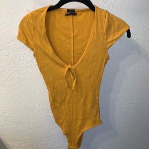 Mustard yellow bodysuit